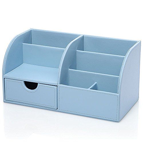 Blue Desk Organizer
