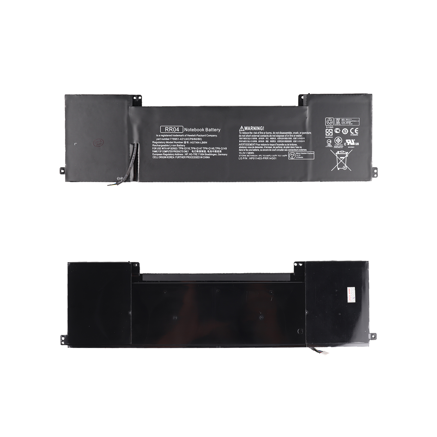 15.2V 58Wh RR04 Laptop Battery 
