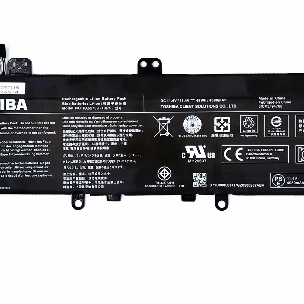 PA5278U-1BRS Original Laptop Battery for Toshiba Dynabook Portege X30-D X40-D X40 X30