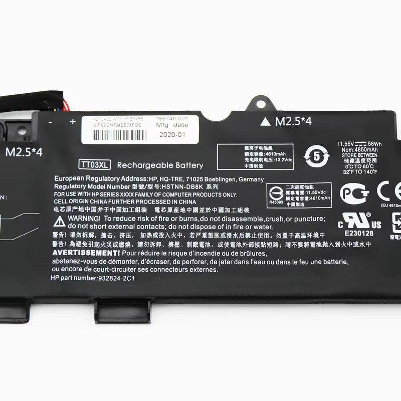 TT03XL HSTNN-DB8K HSTNN-LB8H HSTNN-UB7T Original Laptop Battery for HP EliteBook 850 G6 755 G5 ZBook 15U G5