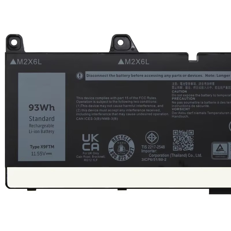 X9FTM 965V4 5JMD8 original laptop battery for DELL Precision 17 7770 Precision 7670