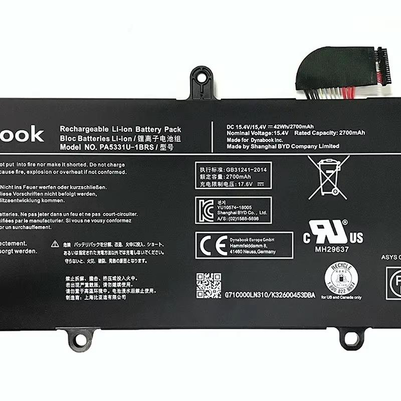 PA5331U-1BRS Original Laptop Battery for Toshiba Dynabook Portege A30-E Tecra A40-E1420