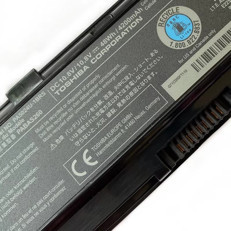 PA5024U-1BRS PA5109U-1BRS PA5027U-1BRS Original Laptop Battery for Toshiba Satellite L840 C855 C850 M805