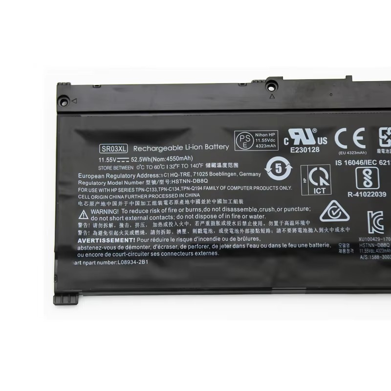 SR03XL TPN-C133 TPN-C134 TPN-Q194 original laptop battery for HP Pavilion Gaming 15 ENVY X360 15