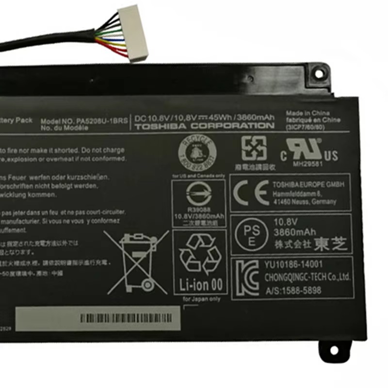 PA5208U-1BRS CB30-A3120 CB30-B3122 CB35-C3300 Original Laptop Battery for Toshiba Satellite CB30-B3121 CB35-B3330 E45W P55W L55W