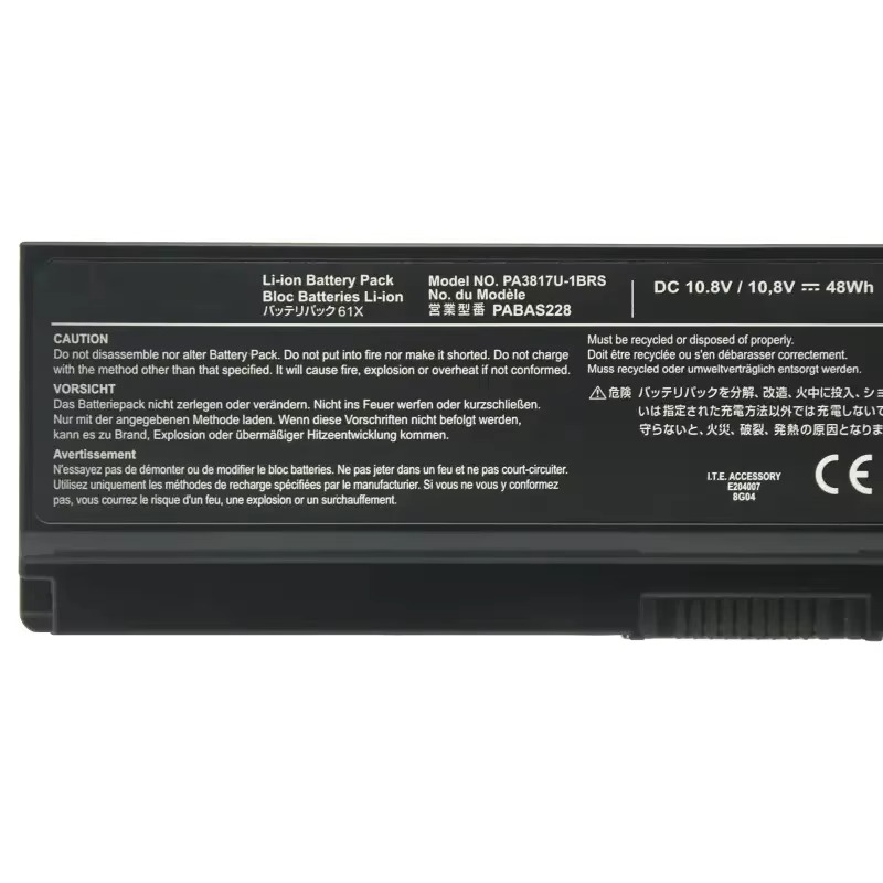 PA3817U-1BRS PA3634U-1BAS PA3634U-1BRS Original Laptop Battery for Toshiba L600D U400 M800 L310 