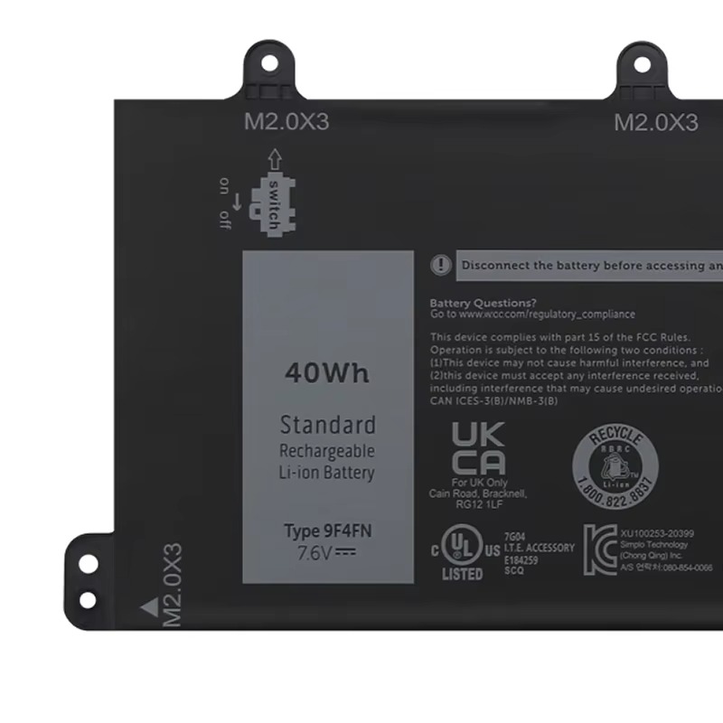2VKW9 8PK6G 9F4FN Original Laptop Battery for Dell Latitude 7320