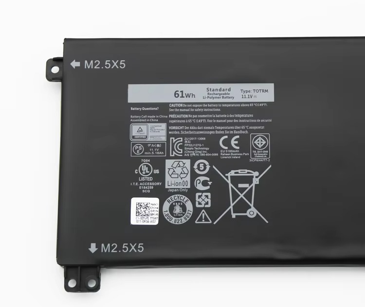 TOTRM Y758W H76MV T0TRM Original Laptop Battery for Dell Precision M3800 XPS 15 9530