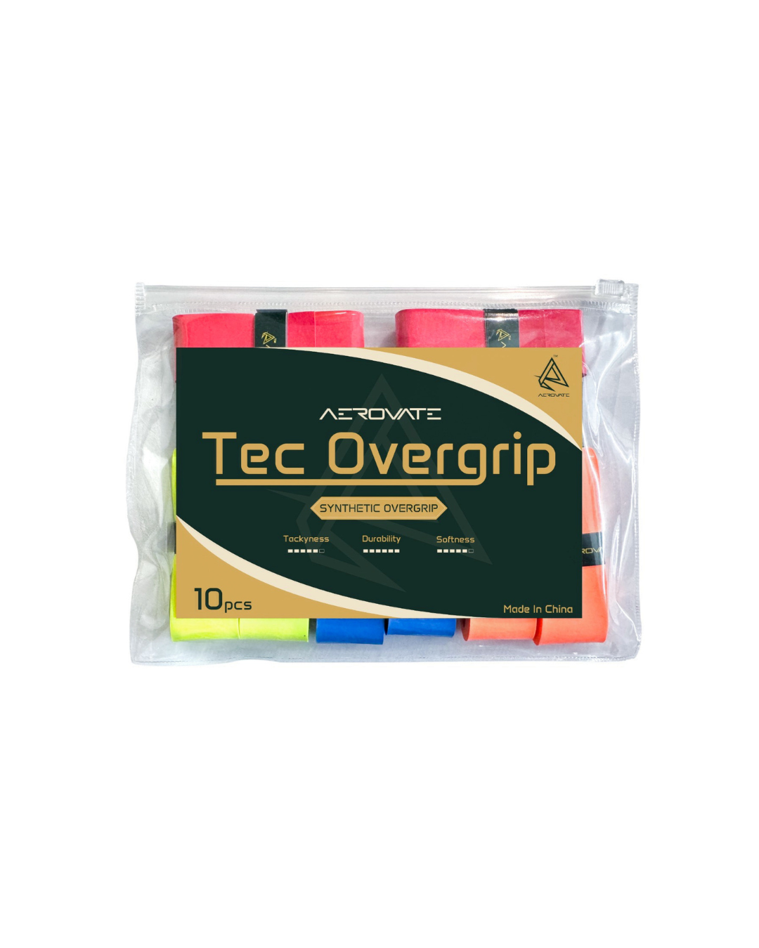 Aerovate TEC Overgrips 10PCS Assorted