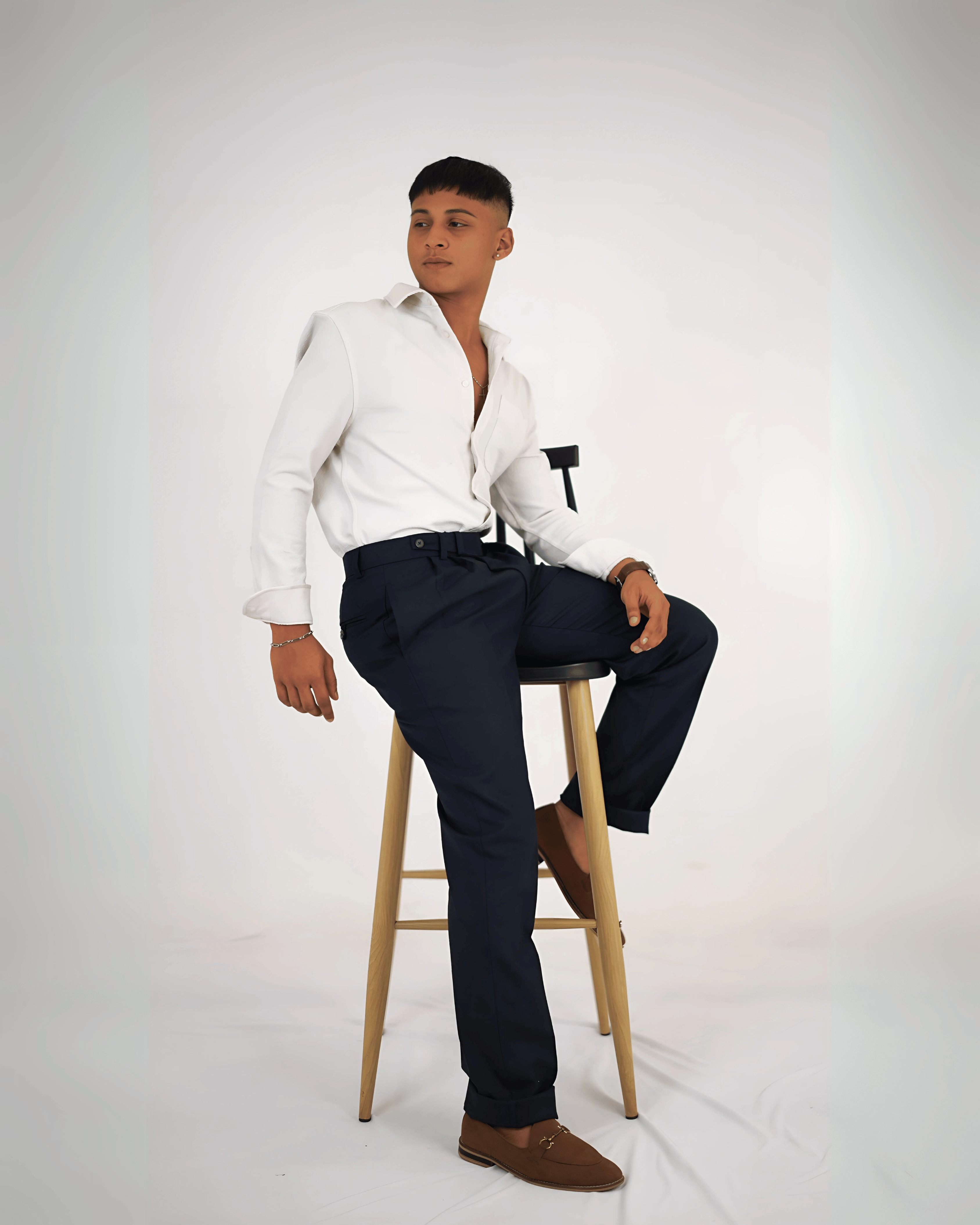 Men's Formal Navy Trousers