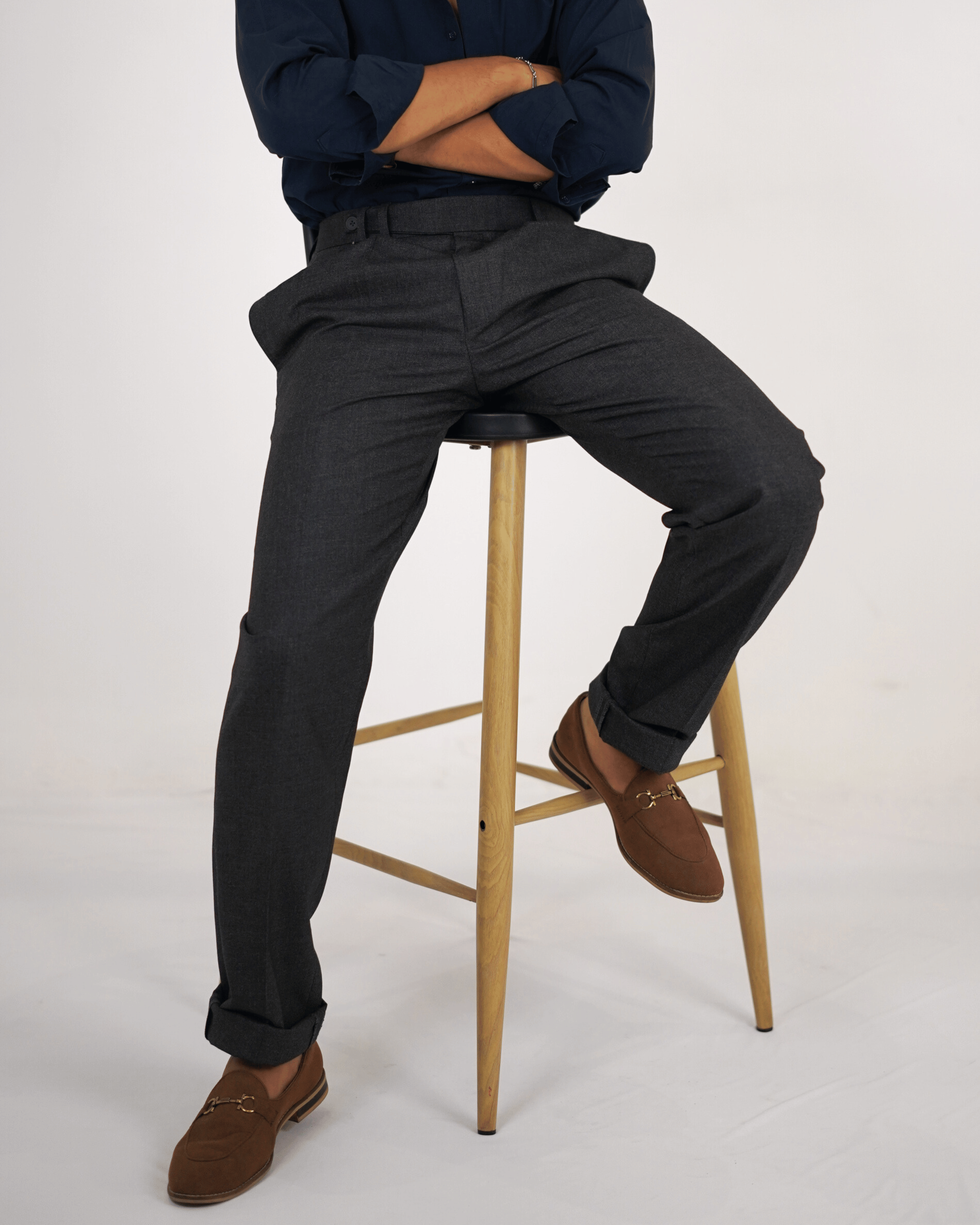 Men's Formal Grey Trousers