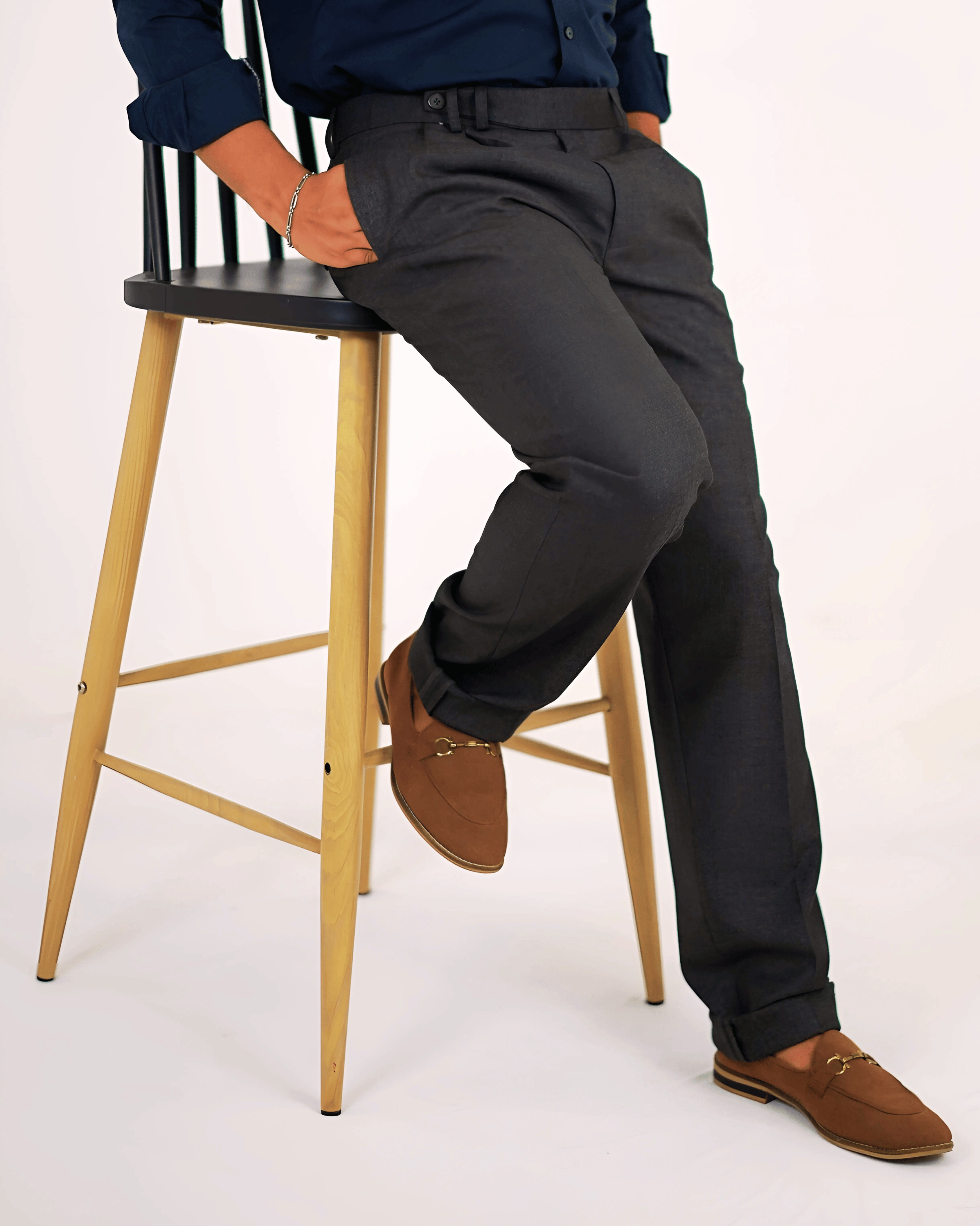 Men's Formal Grey Trousers