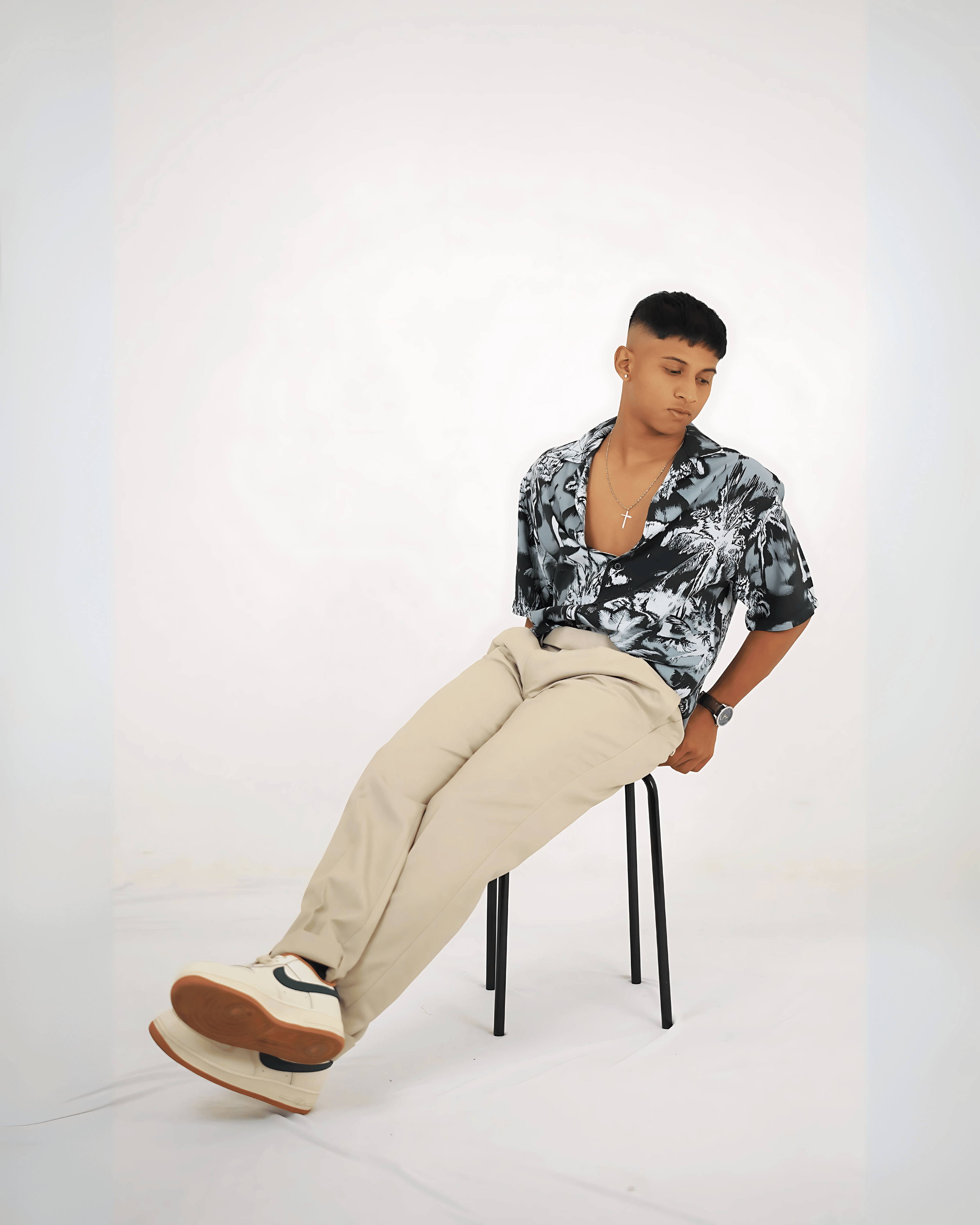 Men's Formal Beige Trousers