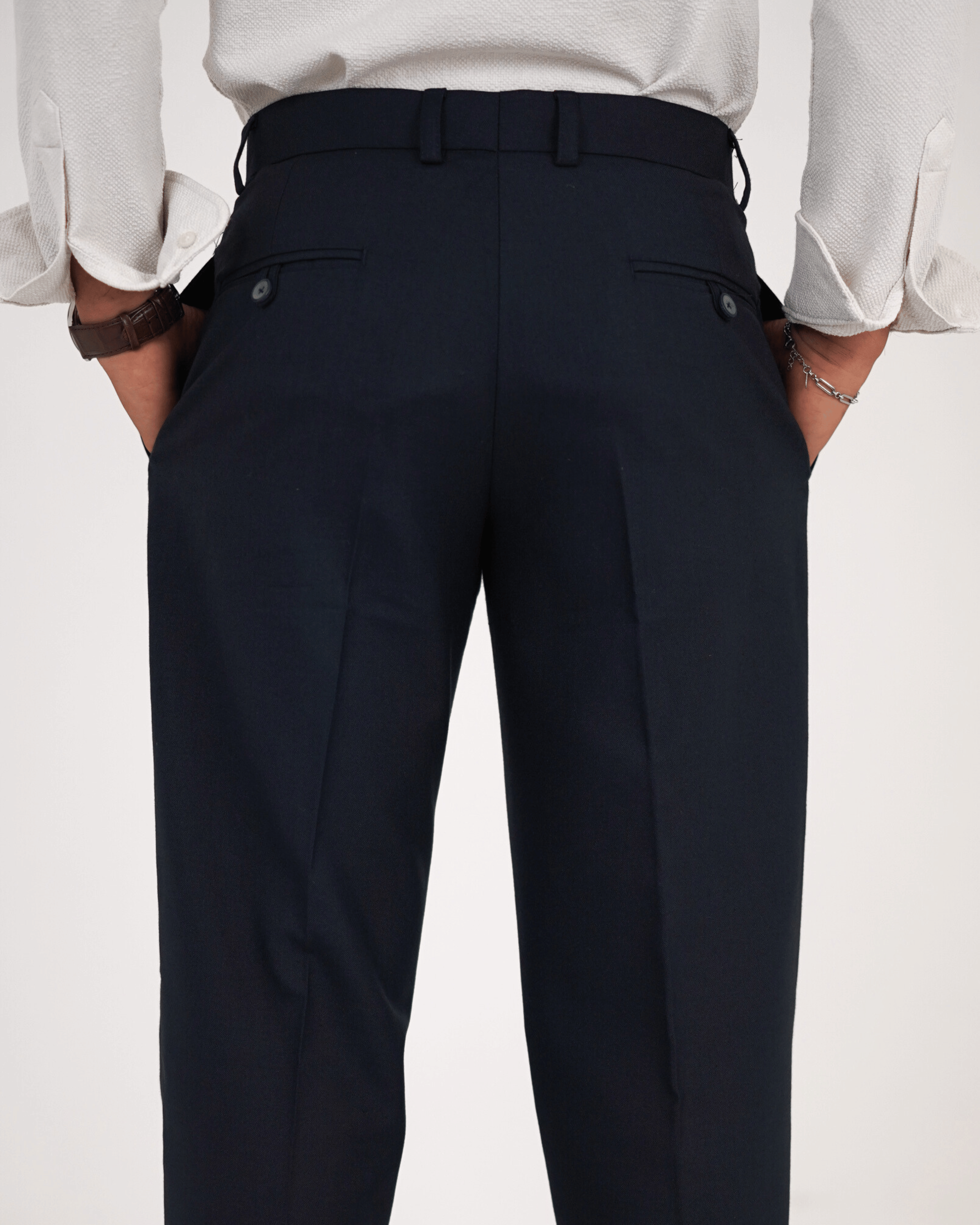 Men's Formal Navy Trousers