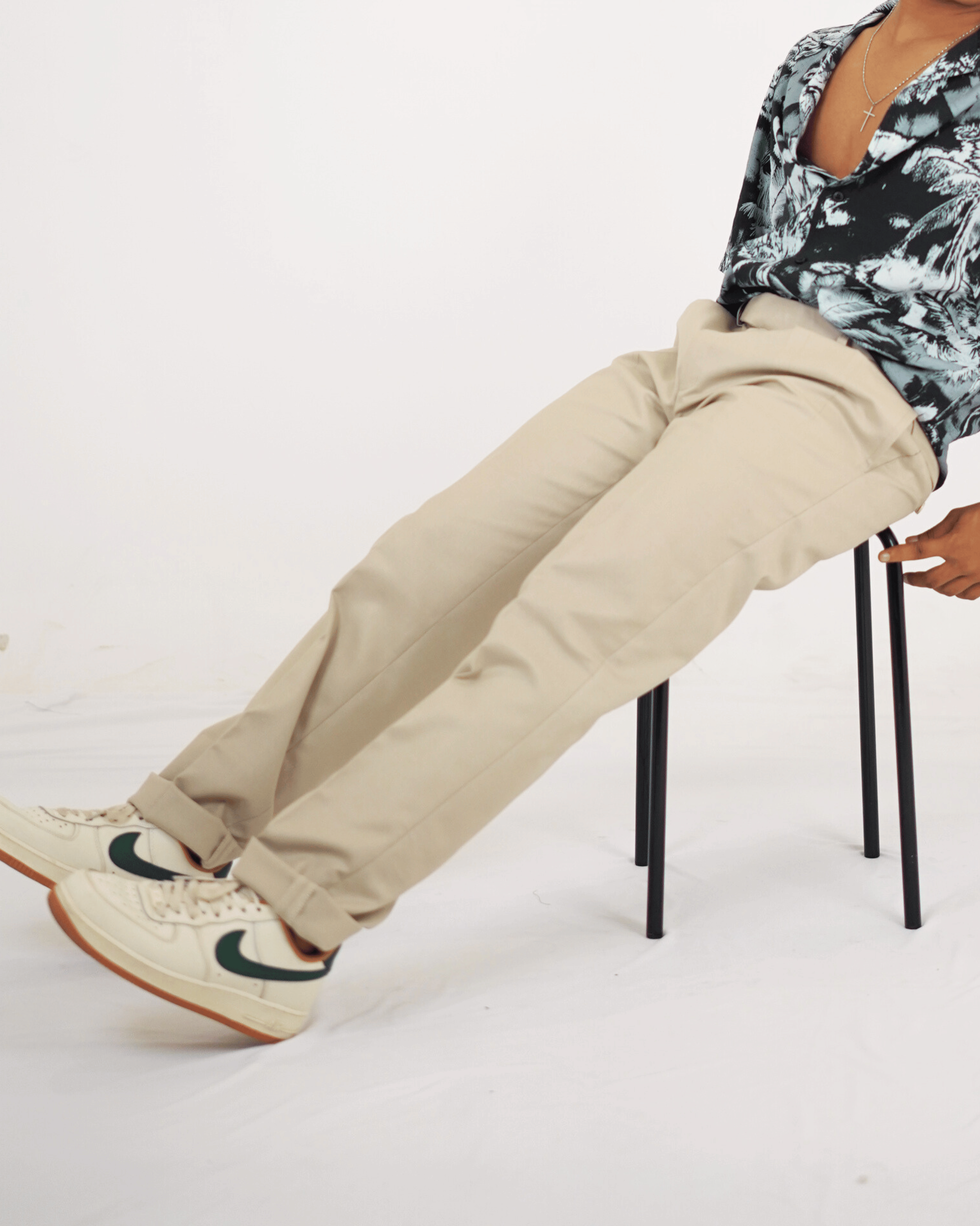 Men's Formal Beige Trousers