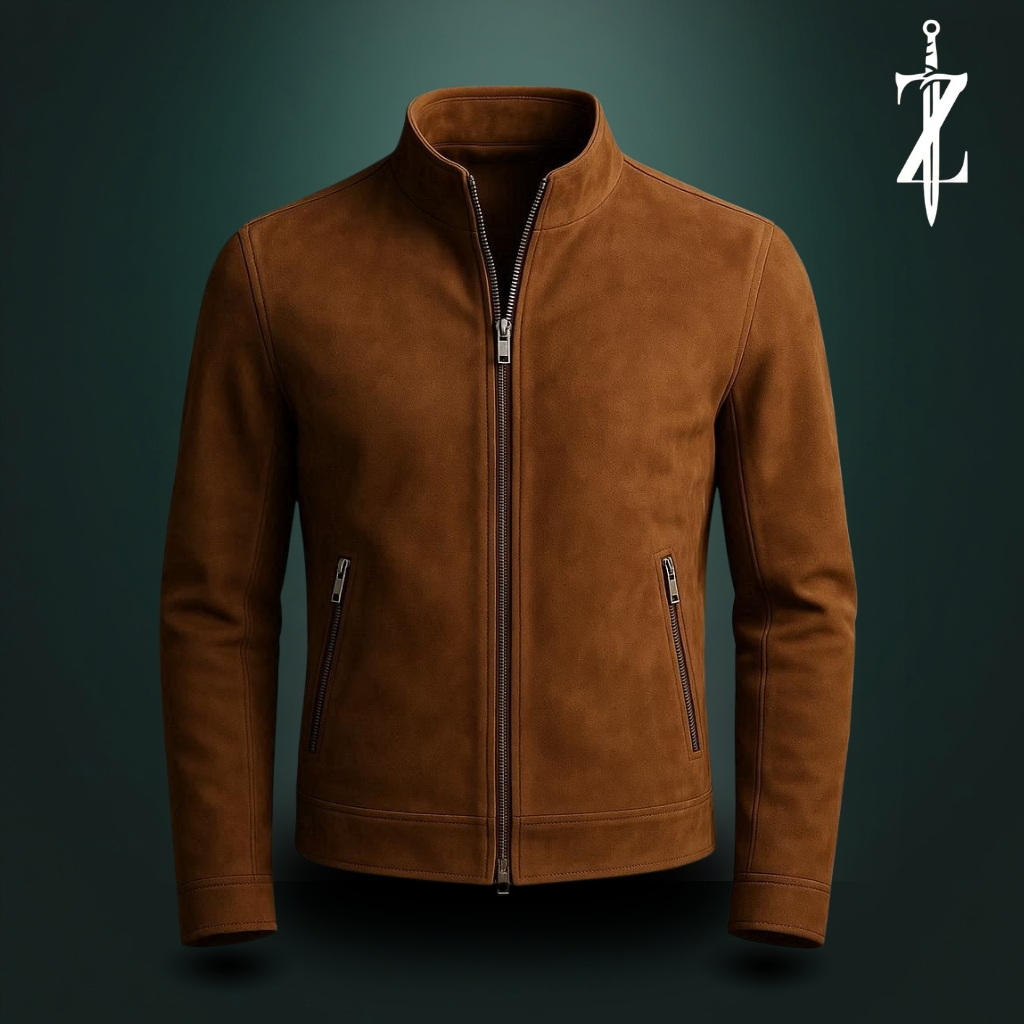 Men's Brown Suede Jacket