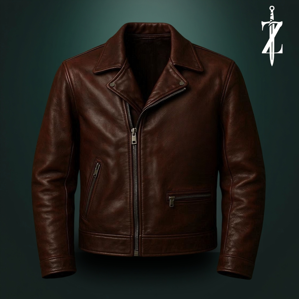 Classic Brown Leather Jacket