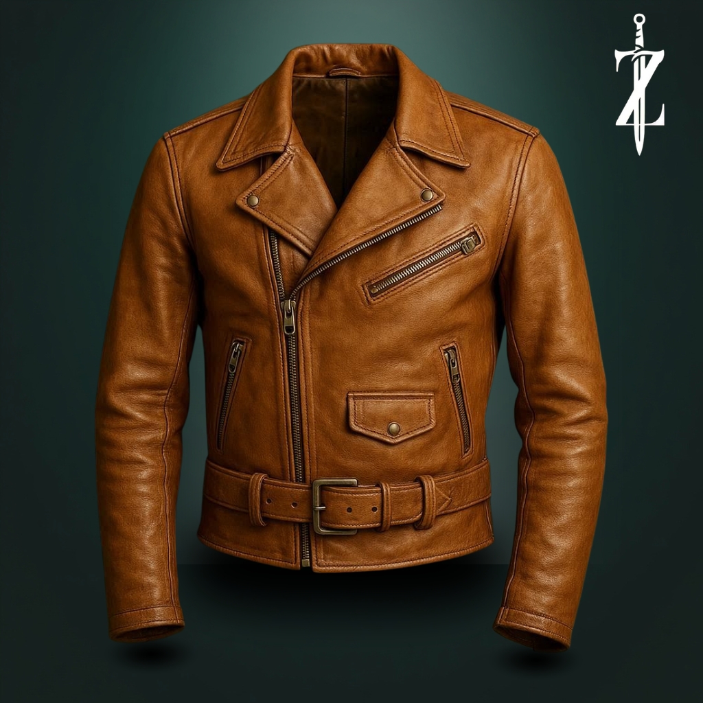 Classic Brown Leather Jacket