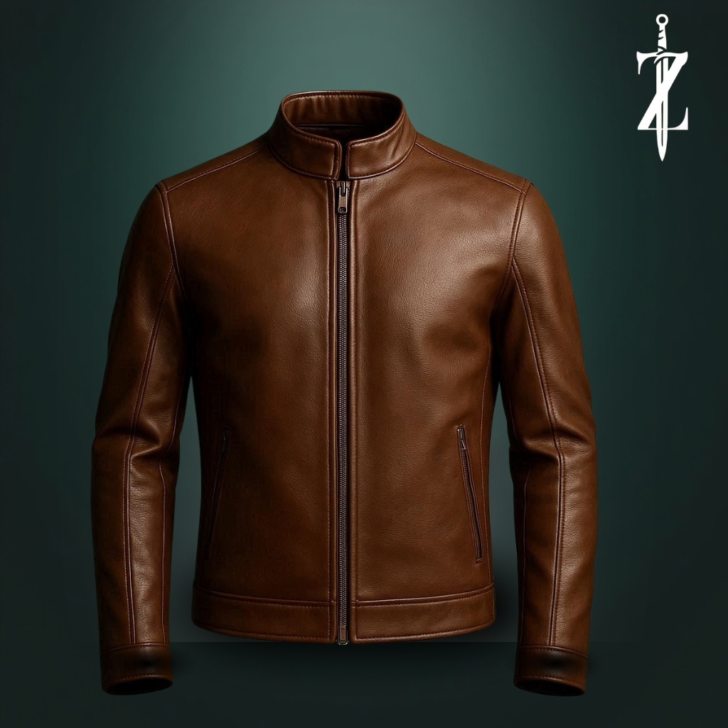 Classic Brown Leather Jacket
