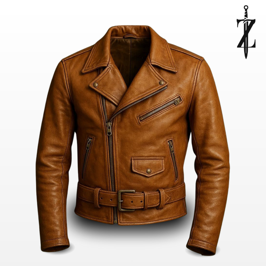 Classic Brown Leather Jacket