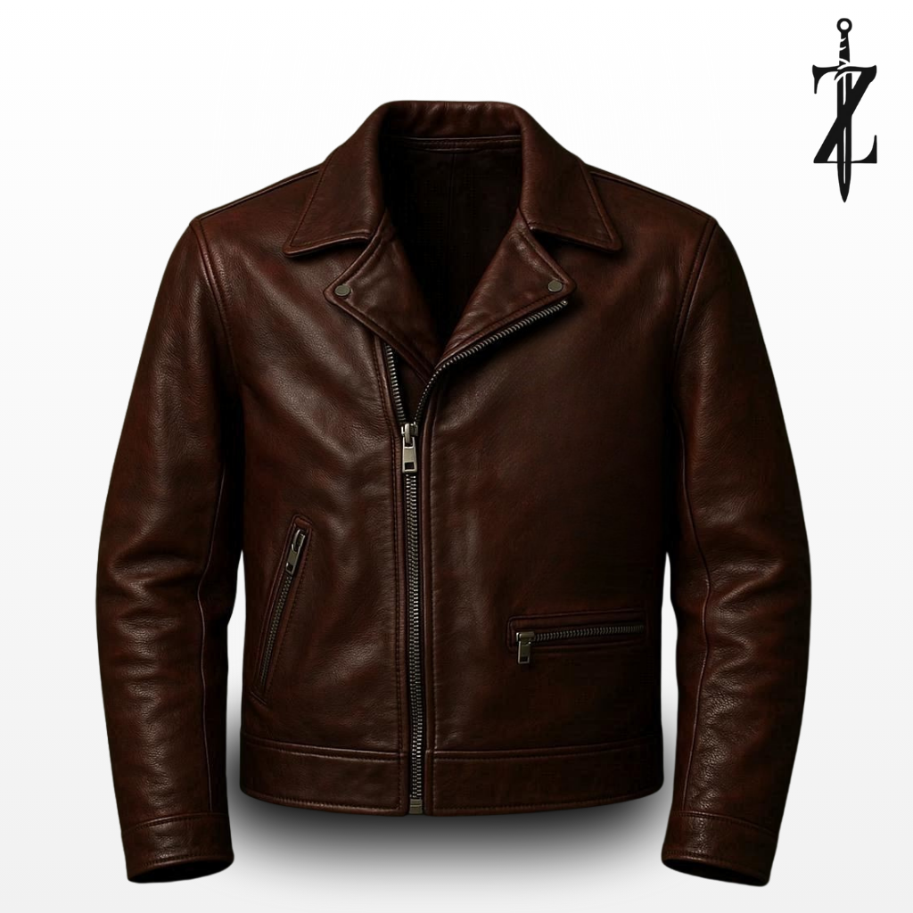 Classic Brown Leather Jacket
