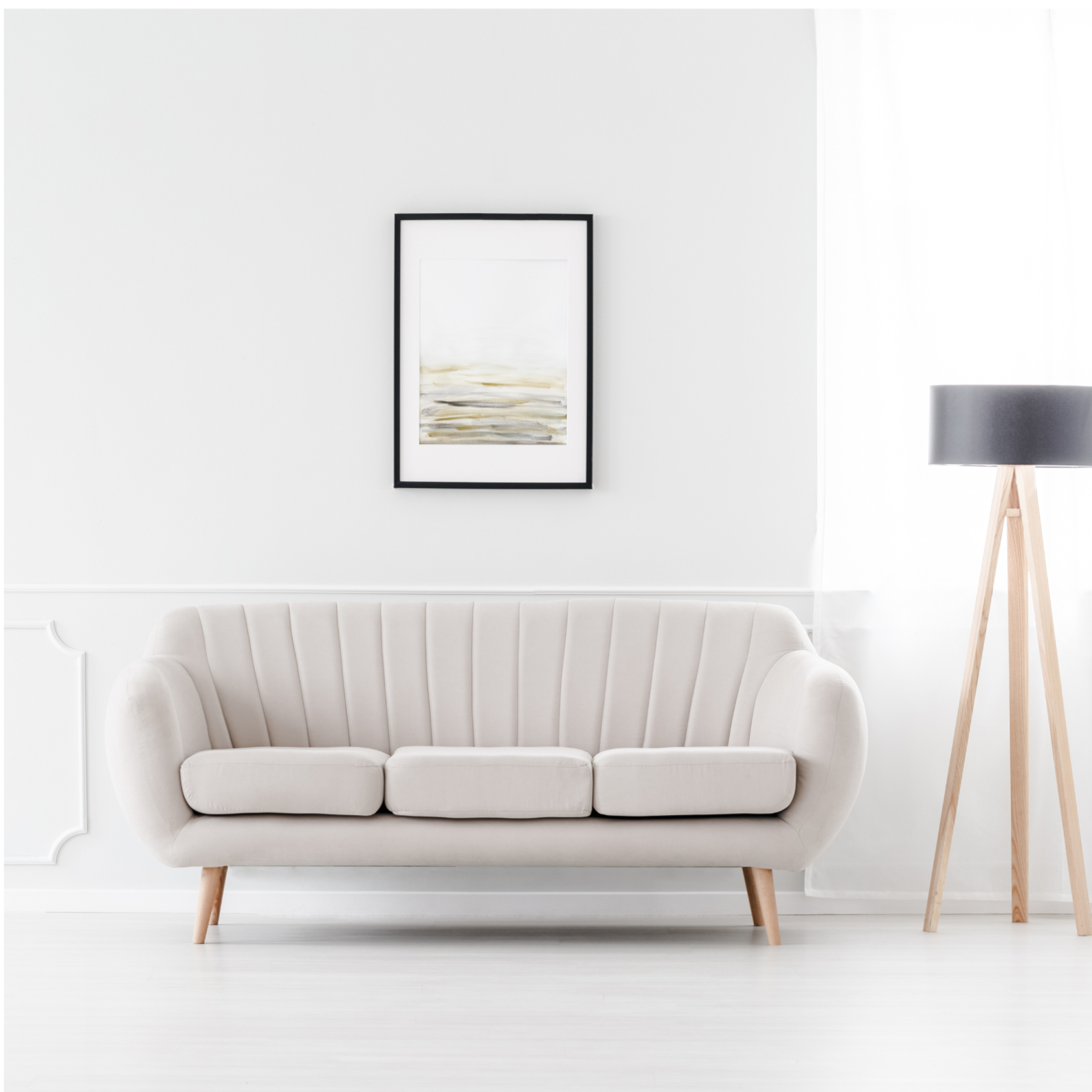 Modern Cream Sofa