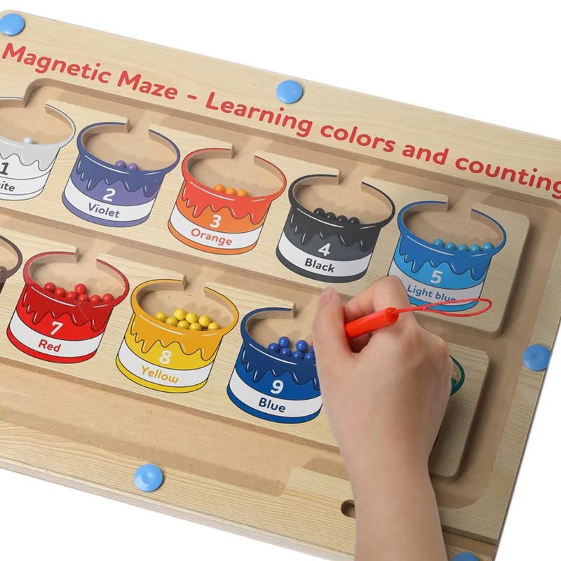 Magnetic Color Classification Maze Board