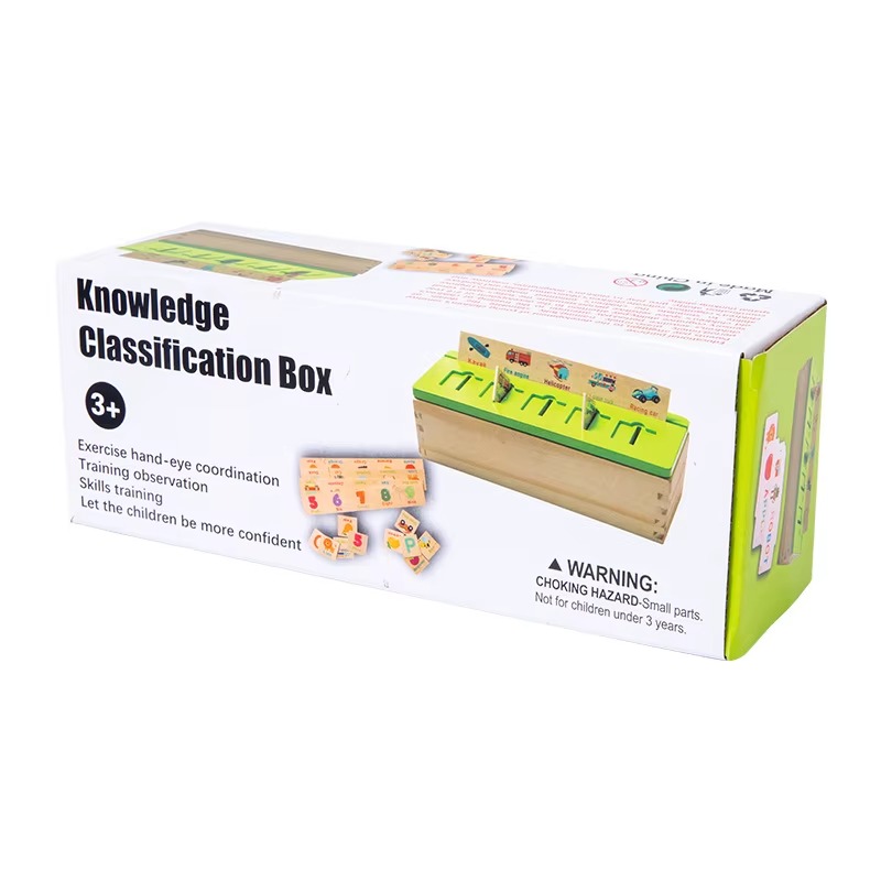 Wooden Knowledge Classification Box