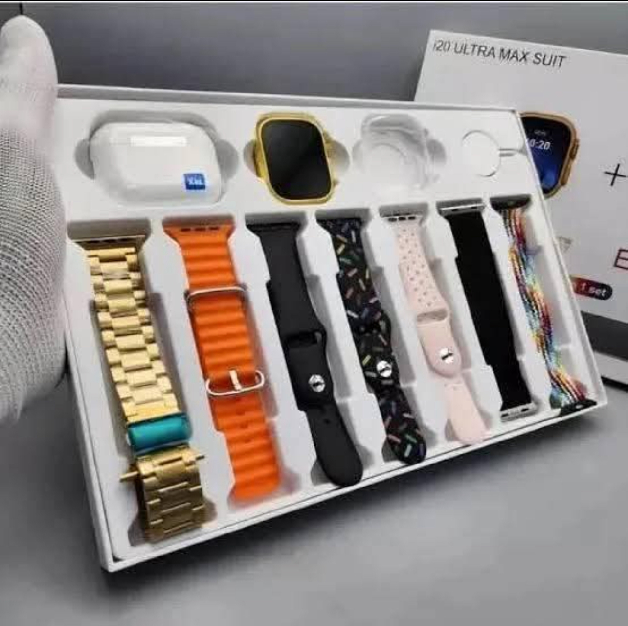 I20 Ultra Max Suit Smart Watch Combo Set