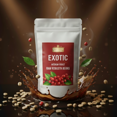 Exotic Medium Roast Raw Robusta Beans