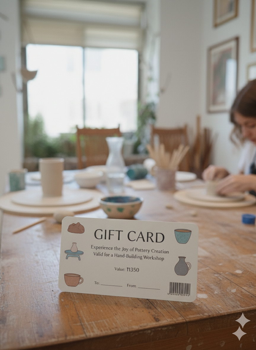 סדנת קרמיקה זוגית - מתנה