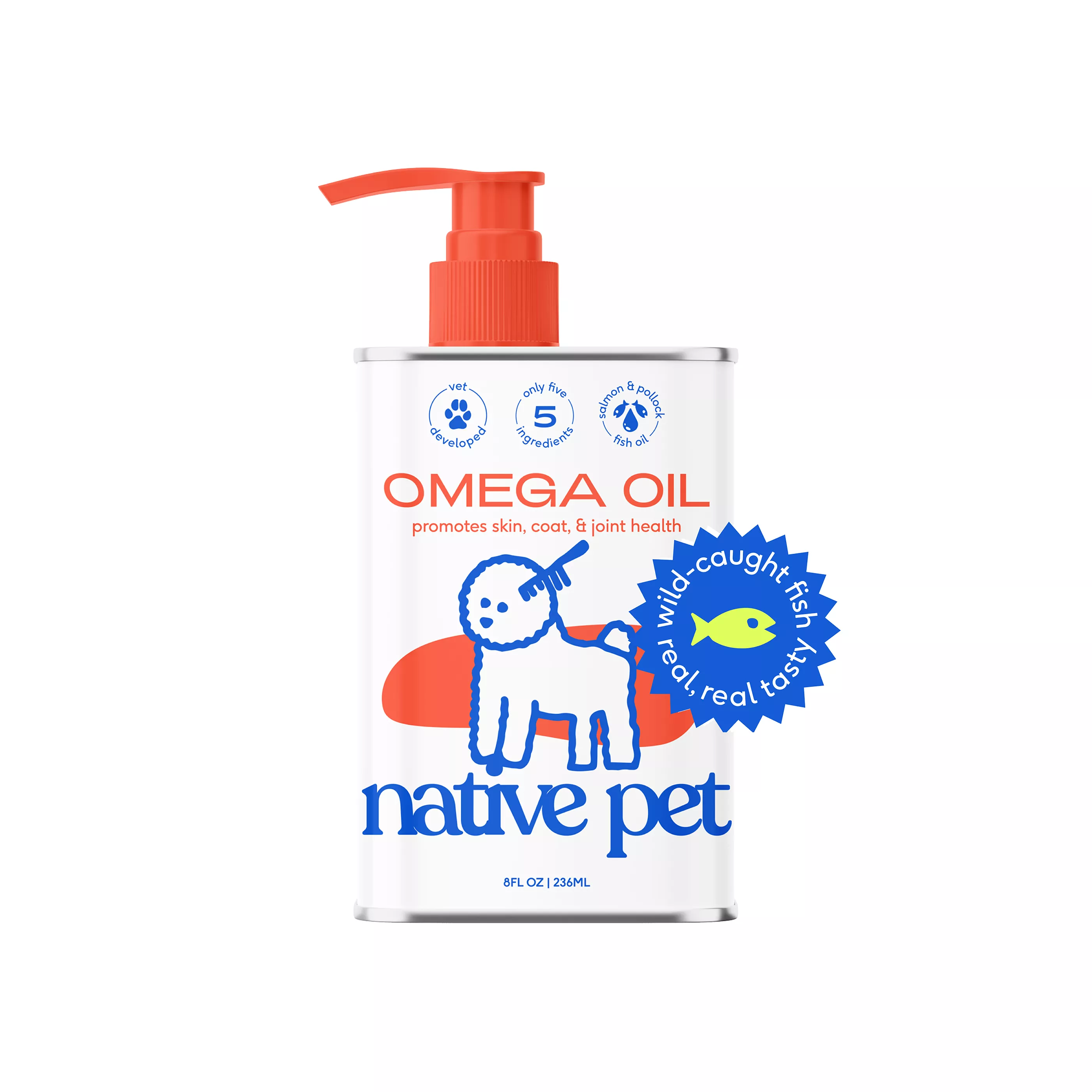 Omega-3 Fish Oil & Alaskan Salmon Oil Skin & Coat Health Supplement for Dogs