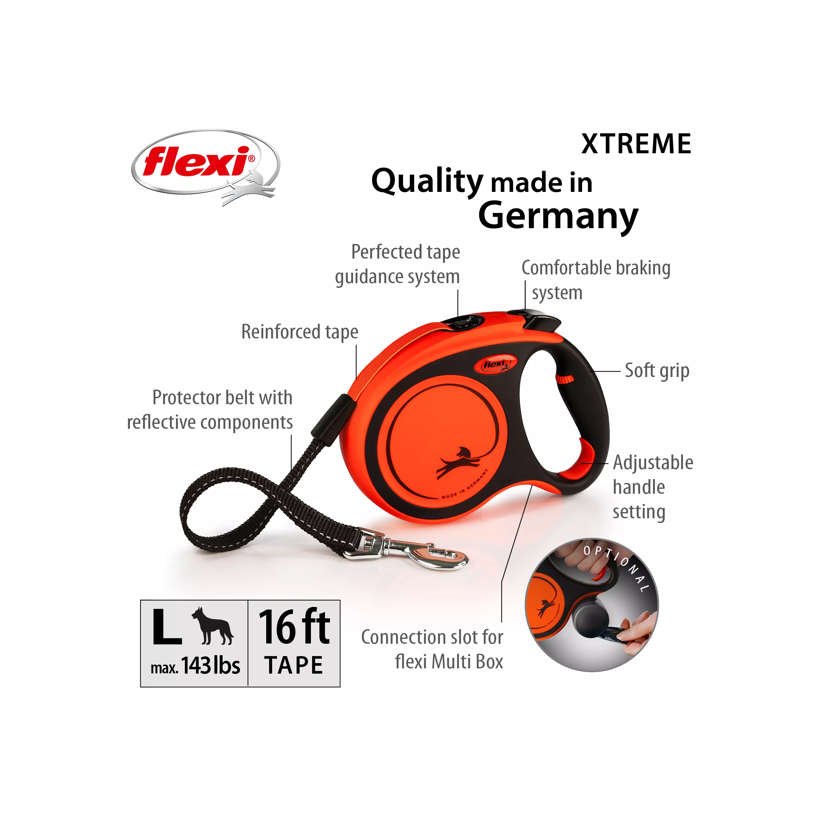 Xtreme Retractable Tape Dog Leash