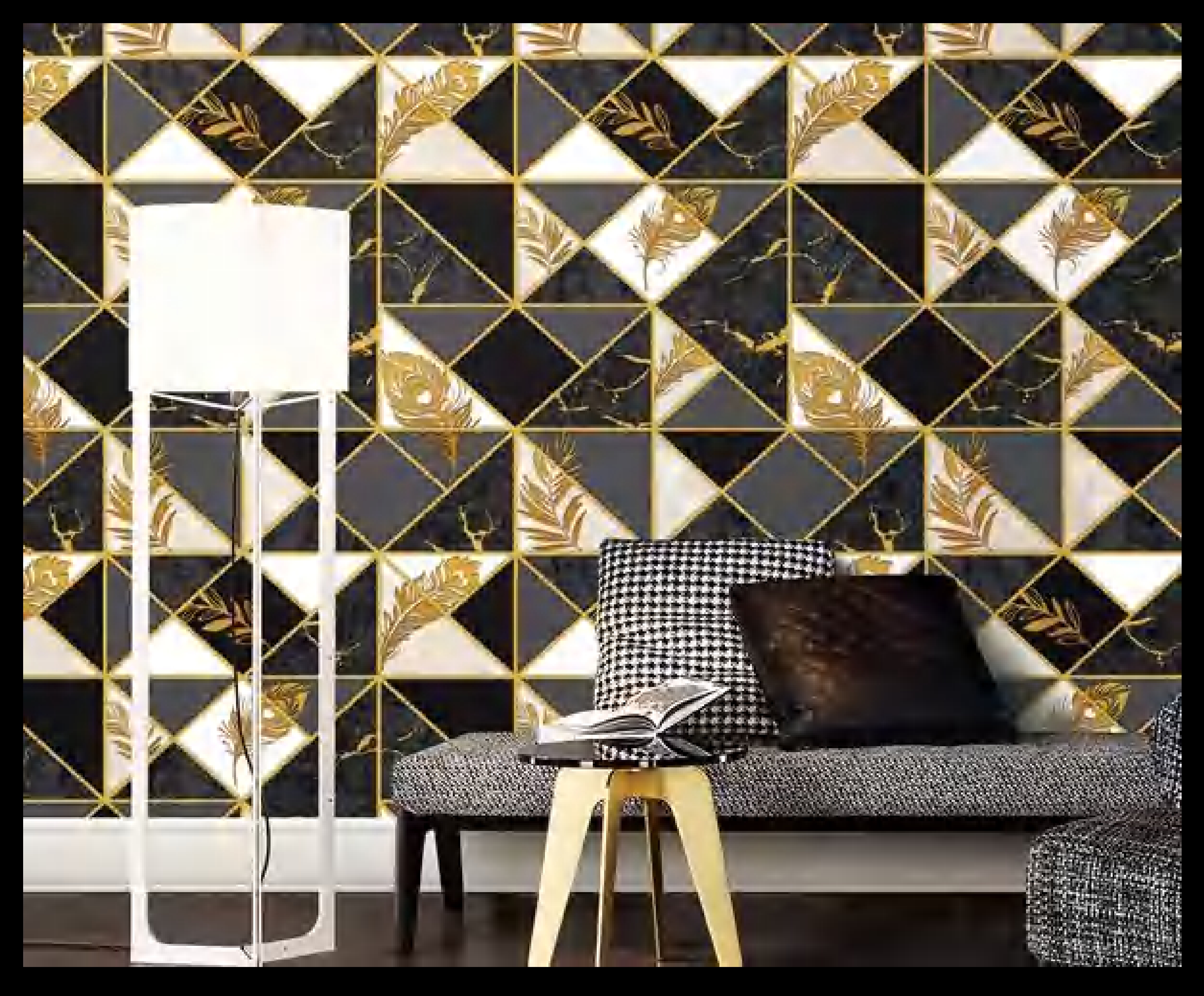 Geometric Patterned Wall Tiles