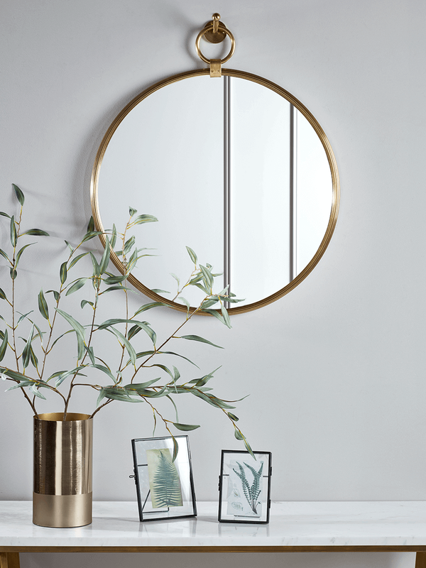 AURA BRASS MIRROR