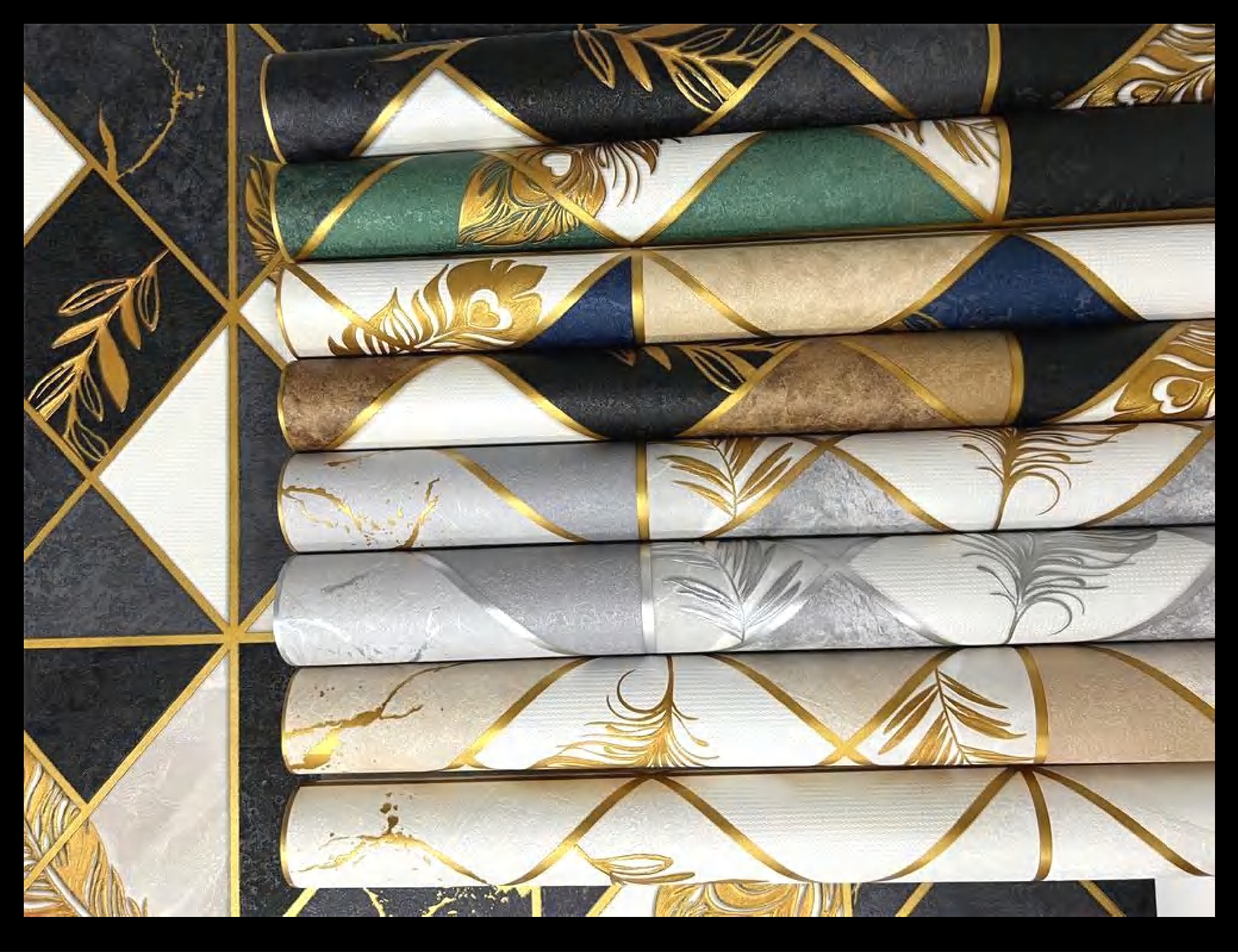 Geometric Pattern Wallpaper Rolls