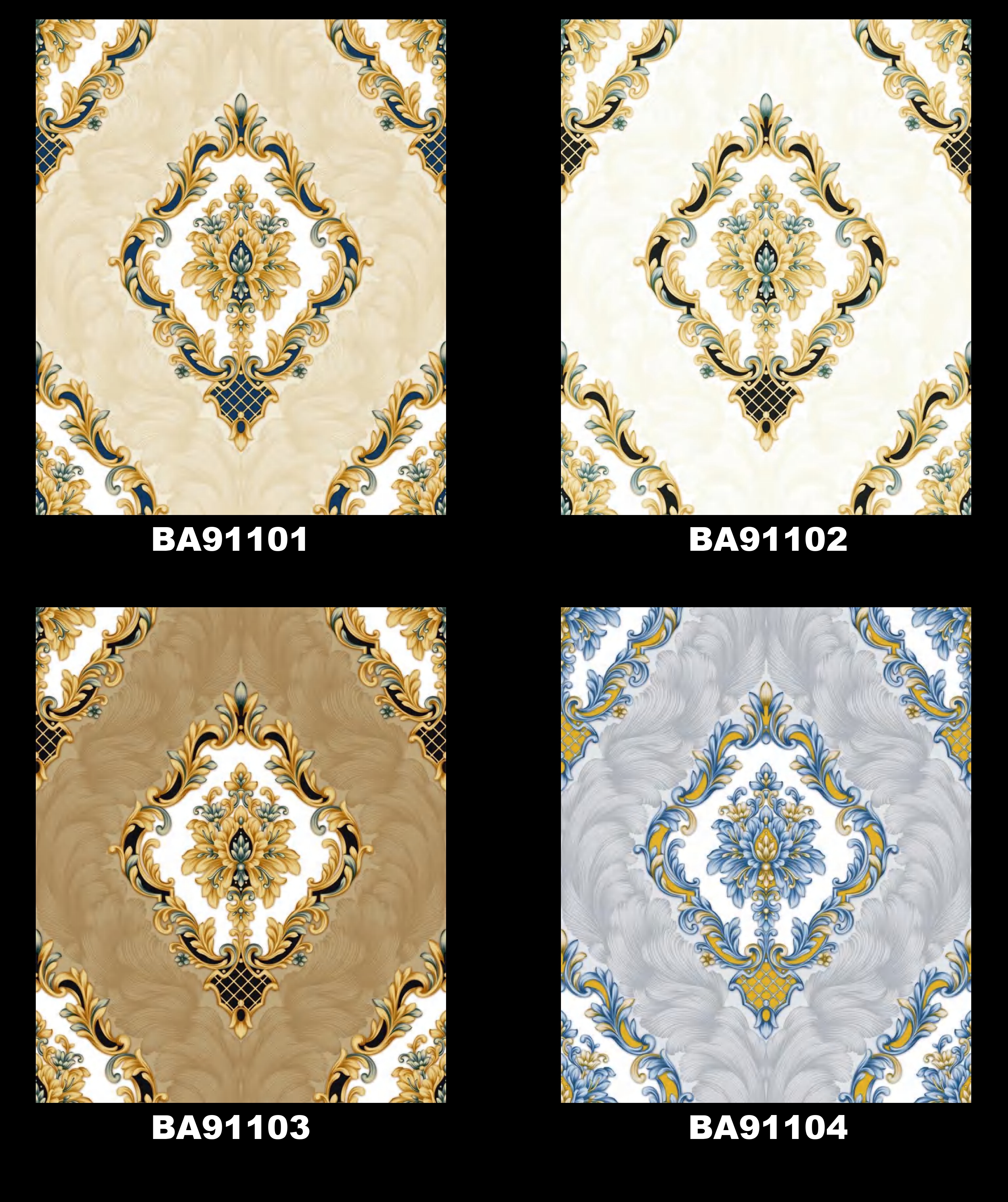 Luxury damask wallpaper collection