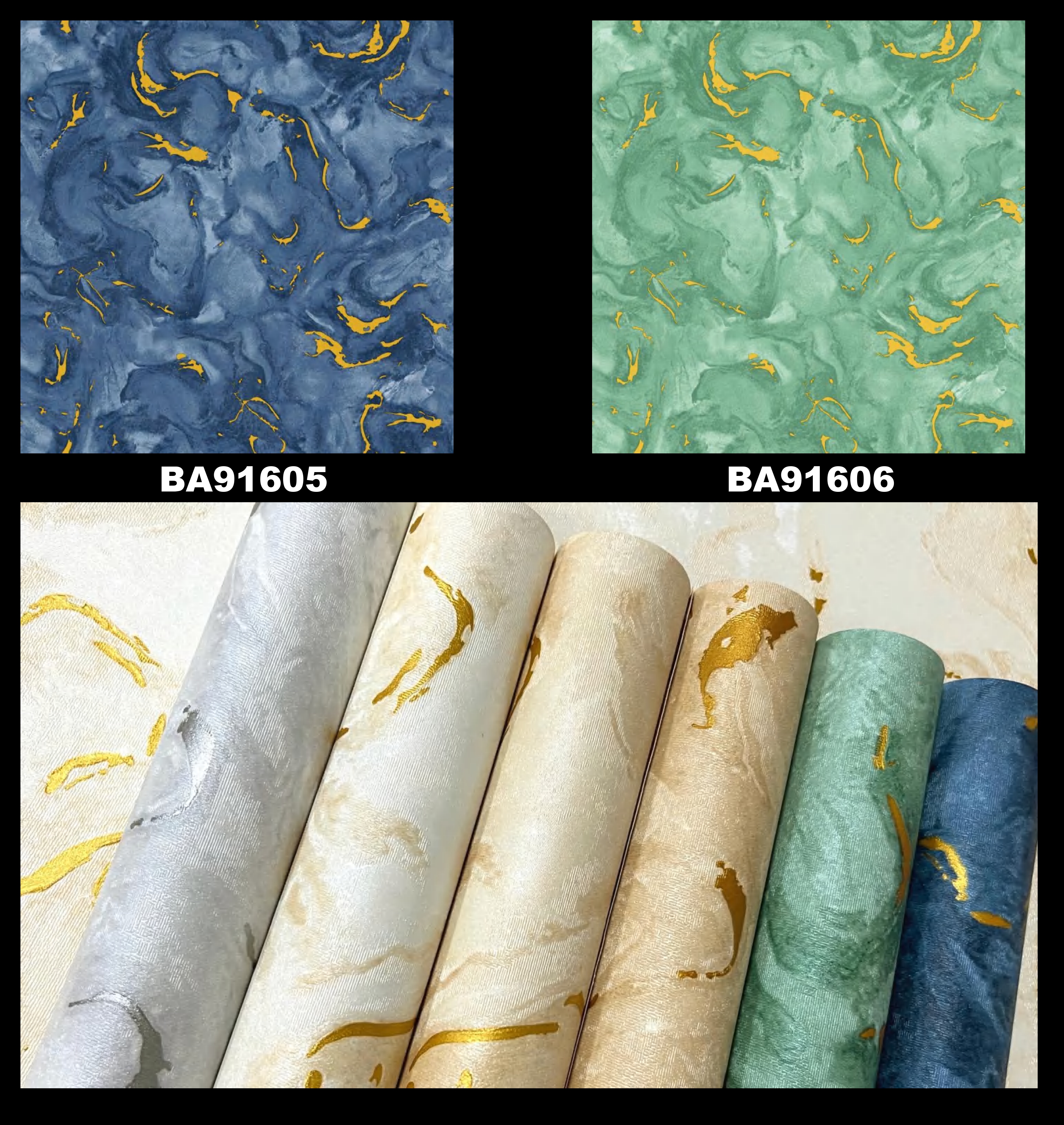 Marble Patterned Wallpaper Rolls