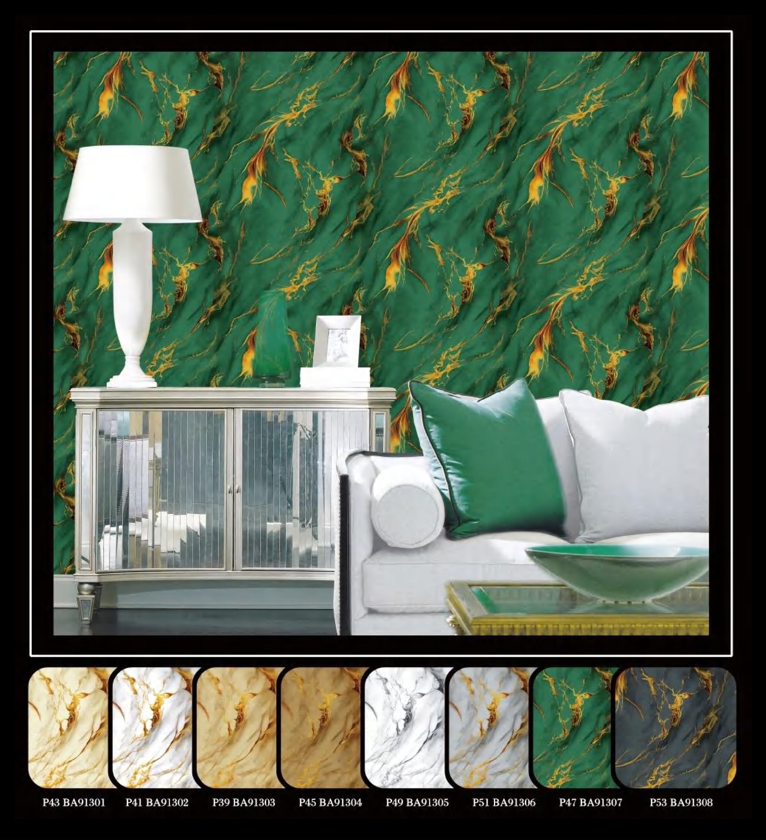 Marble Effect Wallcovering