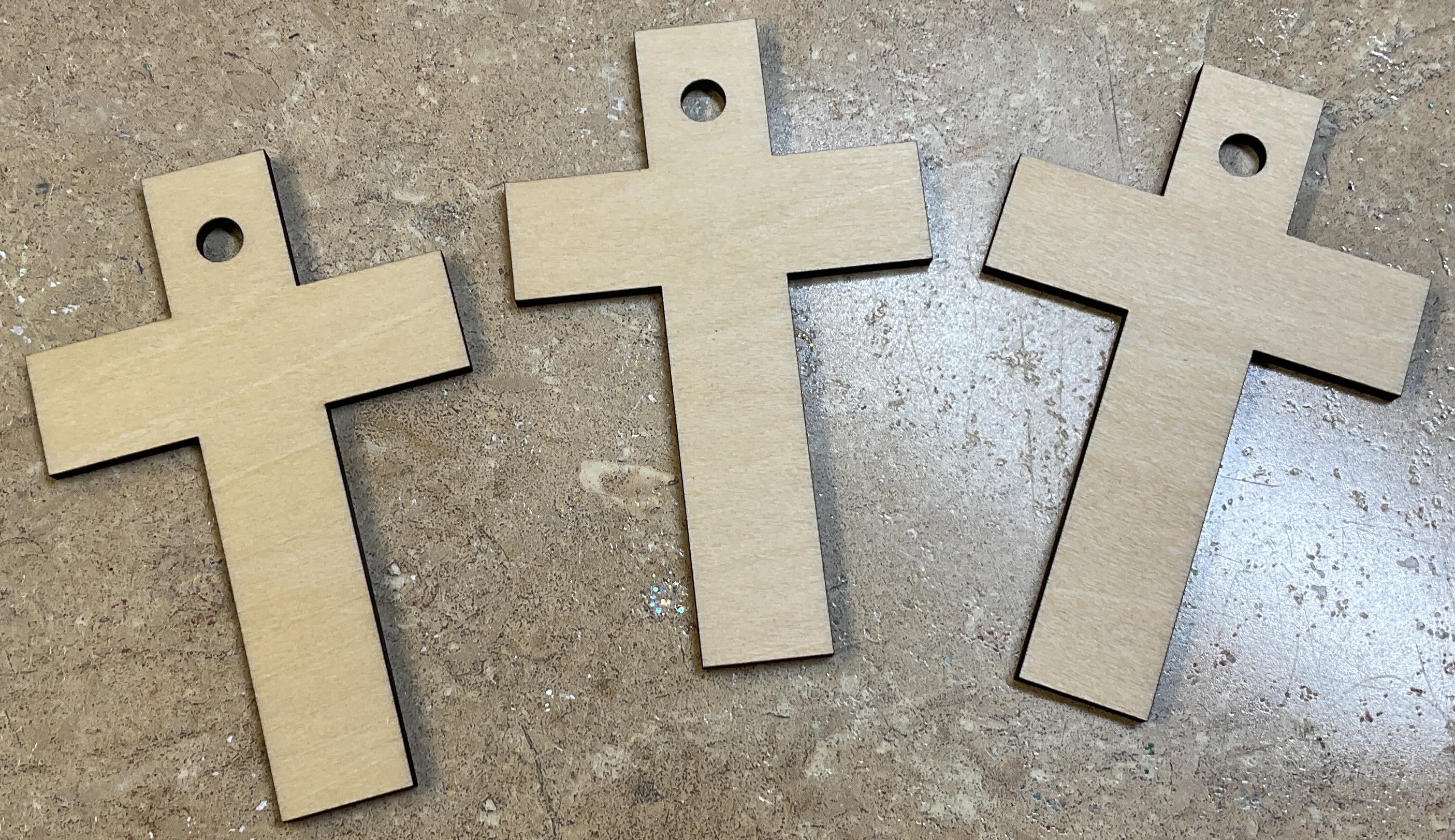 Wooden Cross Ornament