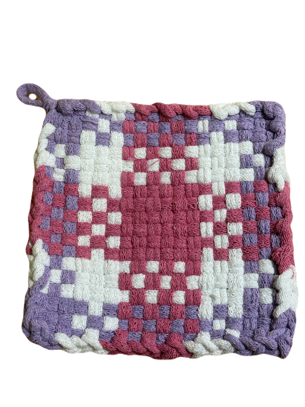 Handwoven Cotton Pot Holders, Set of 2 (3 color choices)