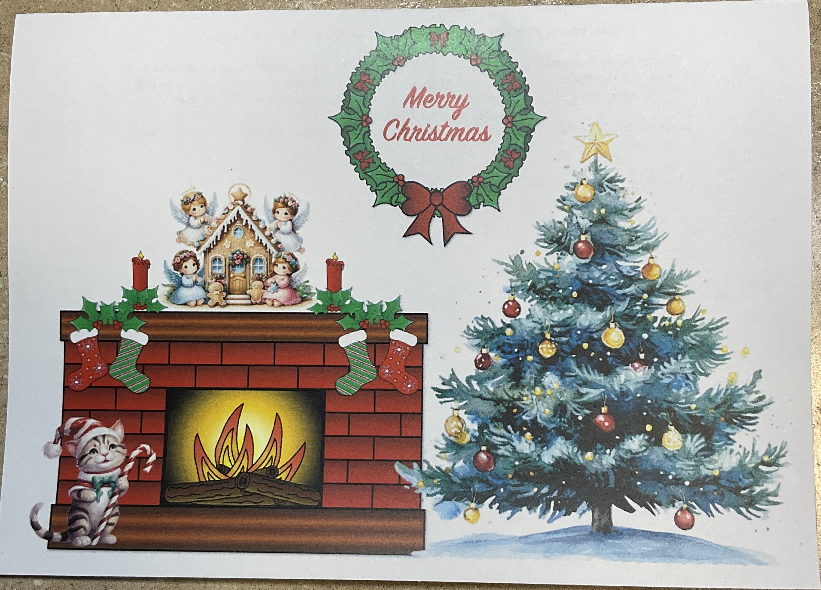 Christmas Greeting Cards, Set of 15