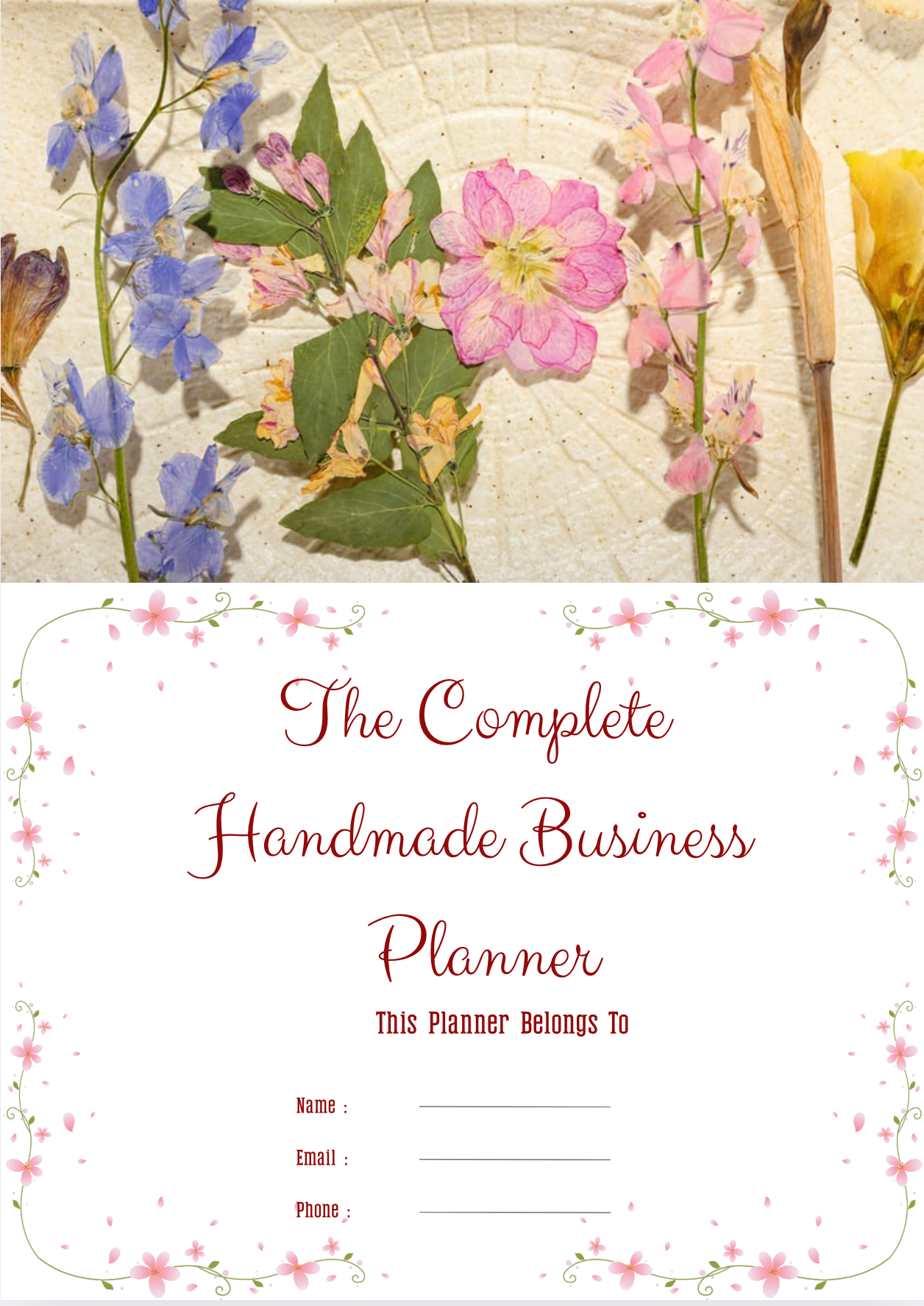 The Complete Handmade Business Planner