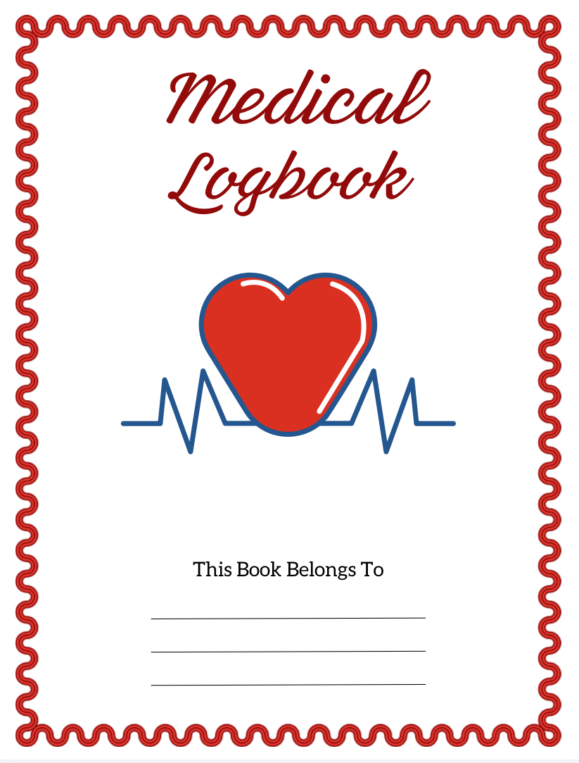 Personal Medical Logbook (4 pages)