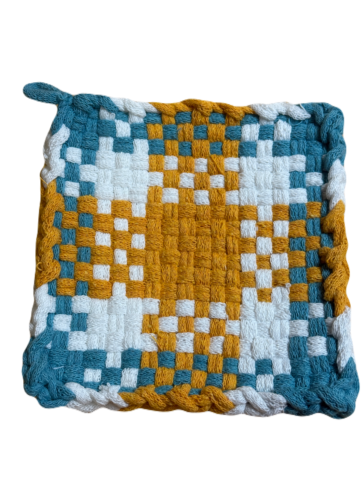 Handwoven Cotton Pot Holders, Set of 2 (3 color choices)