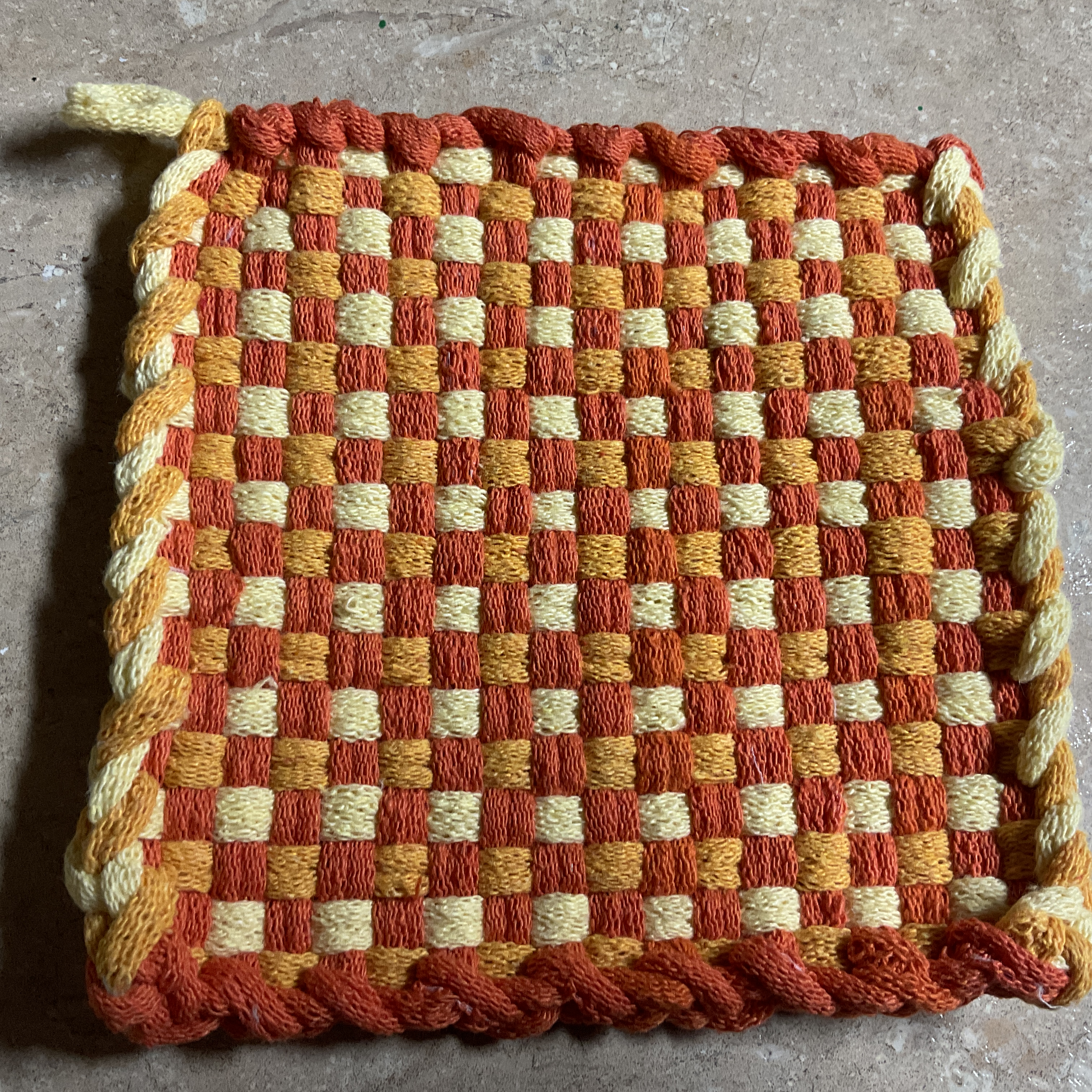 Handwoven Cotton Pot Holders, Set of 2 (3 color choices)