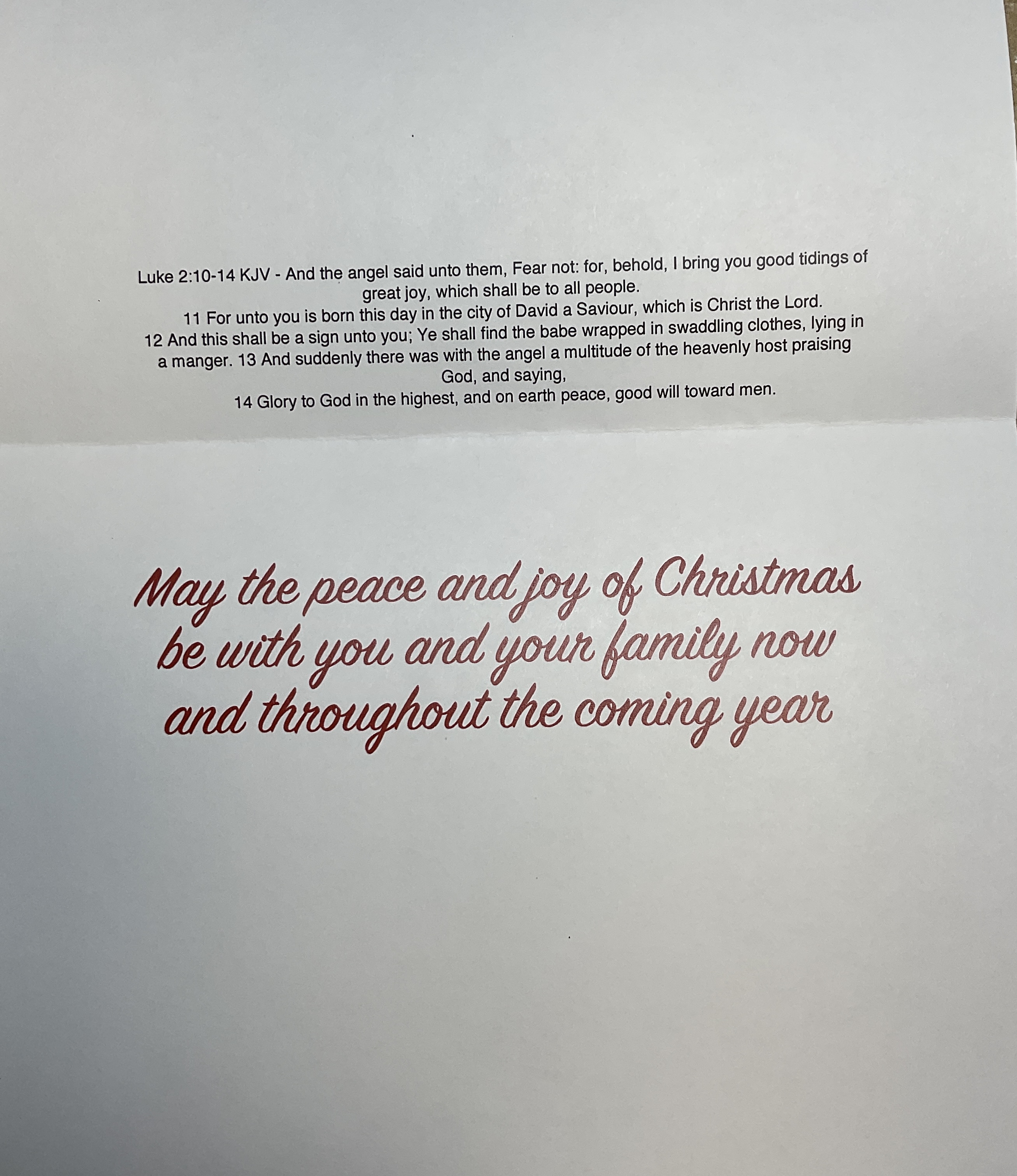 Christmas Holiday Greeting Card, Address Label & Gift Tag Set