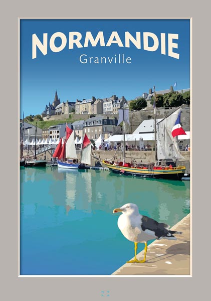 Affiche Normandie Granville