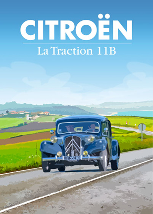 Carte postale Citroën La Traction 11B