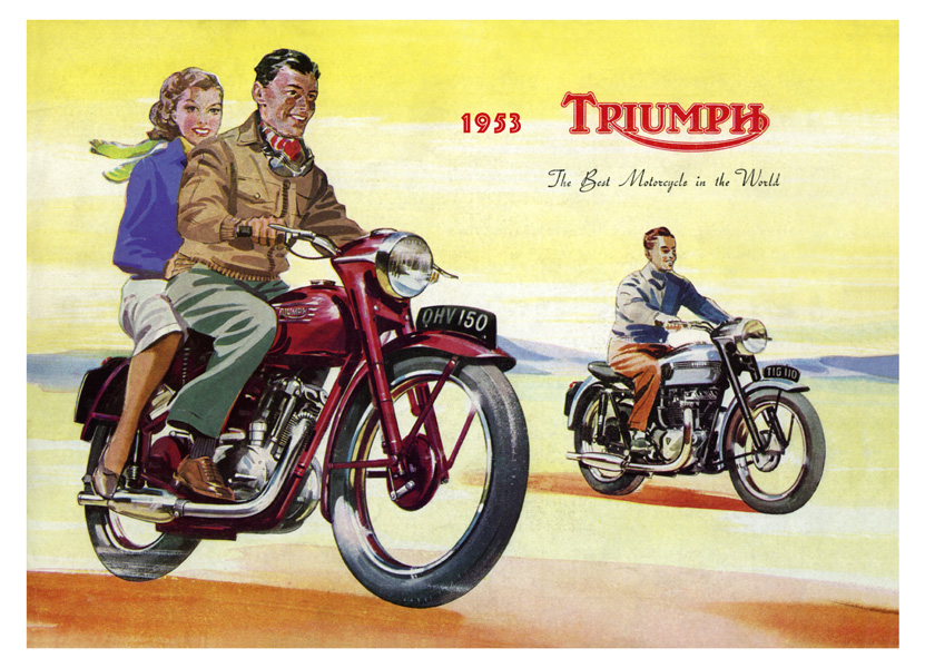 Affiche Triumph 1953